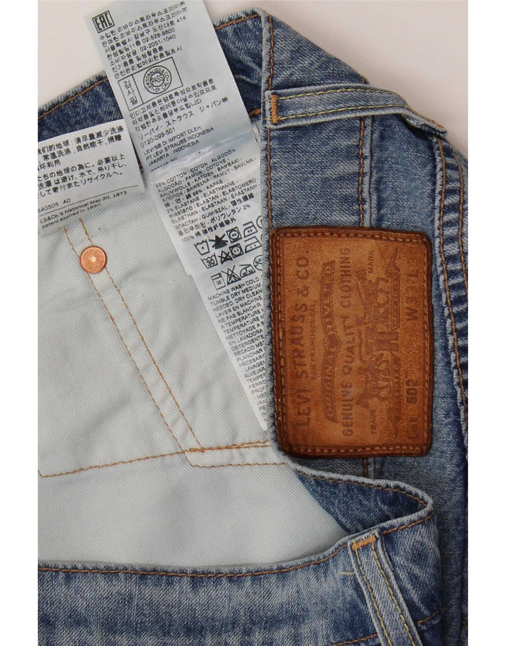 Levi's Masculino 502 Tapered Jeans W33 L32 Azul Algodão
