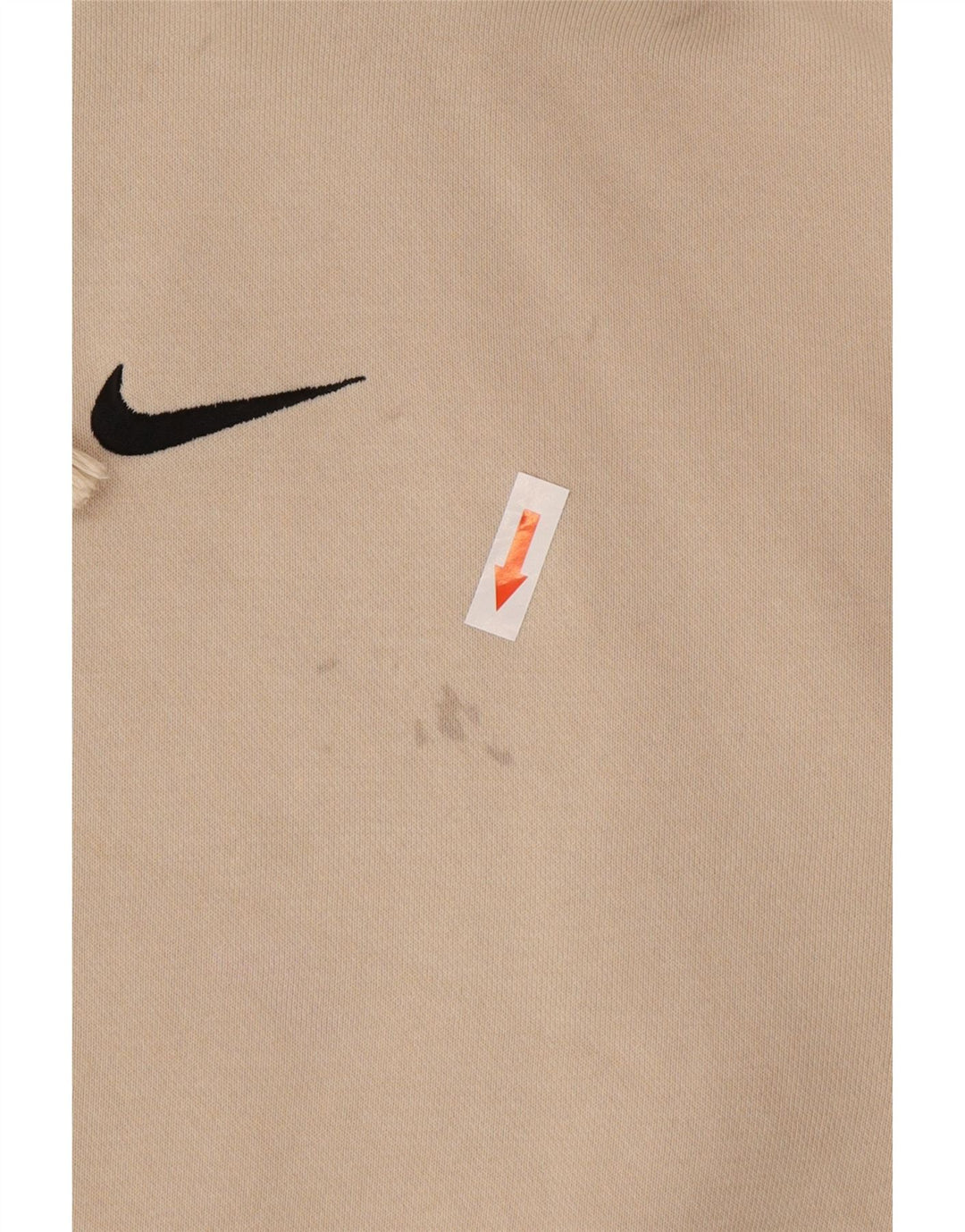 Nike Womens Oversized Hoodie Jumper UK 14 Médio Bege Algodão