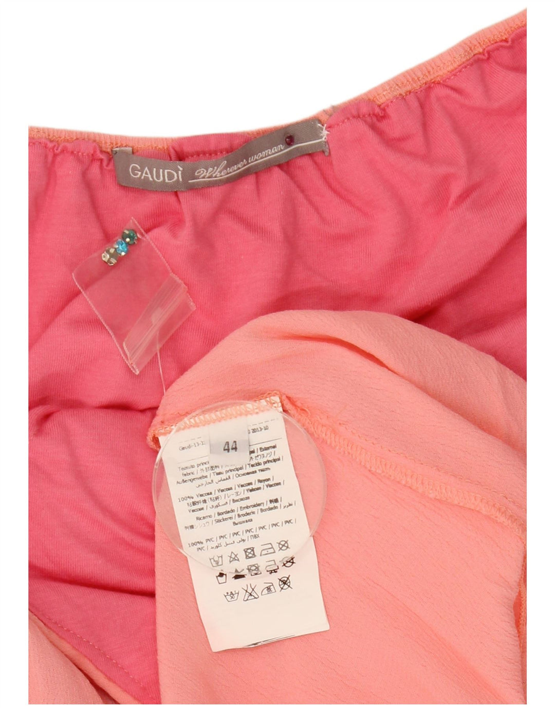Vestido halter feminino Gaudi IT 44 viscose rosa médio