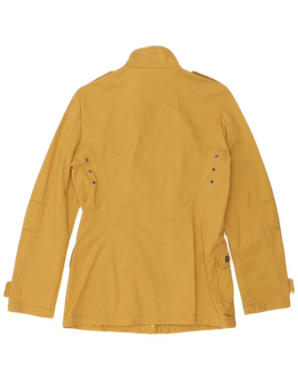 Jaqueta militar feminina Paul & Shark para iate Reino Unido 10 algodão amarelo pequeno