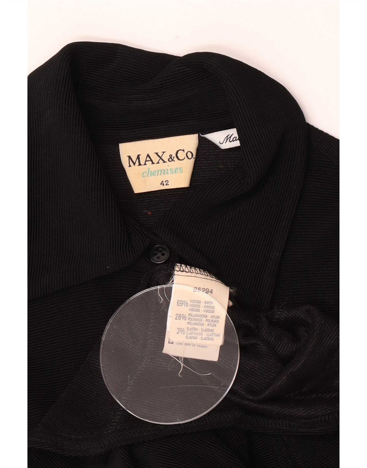 Camisa feminina Max & Co. IT 42 viscose preta média