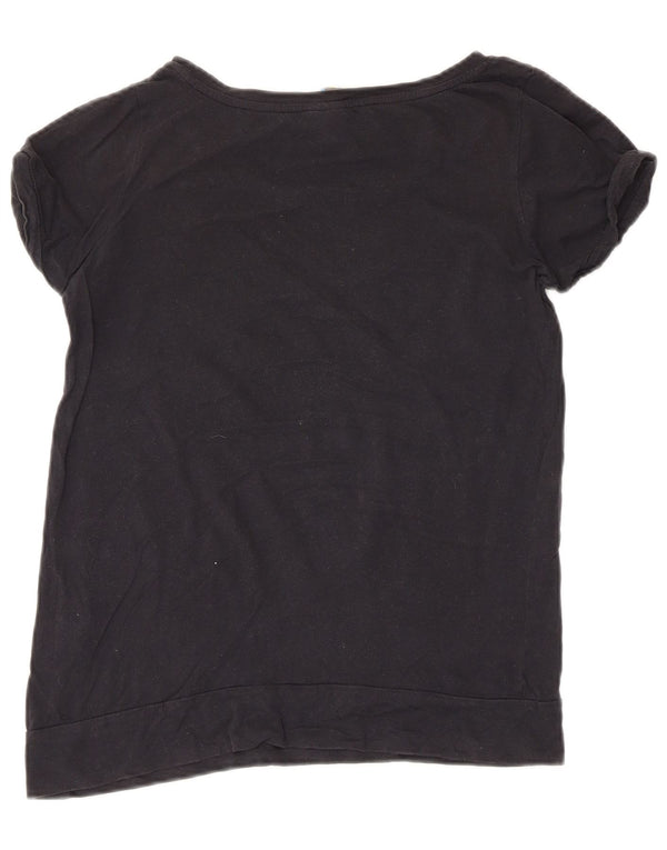 Camiseta feminina Roxy com estampa gráfica UK 12 médio preto