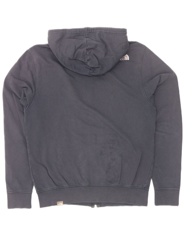 Suéter masculino com capuz e zíper The North Face pequeno algodão azul marinho