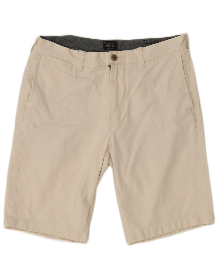 J. Crew Mens Stanton Chino Shorts W31 Médio Off White Algodão