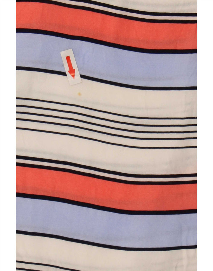 Blusa feminina Oasis UK 16 grande viscose listrada multicolorida