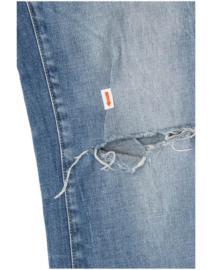 Jeans femininos G-STAR desgastados slim W31 L36 algodão azul