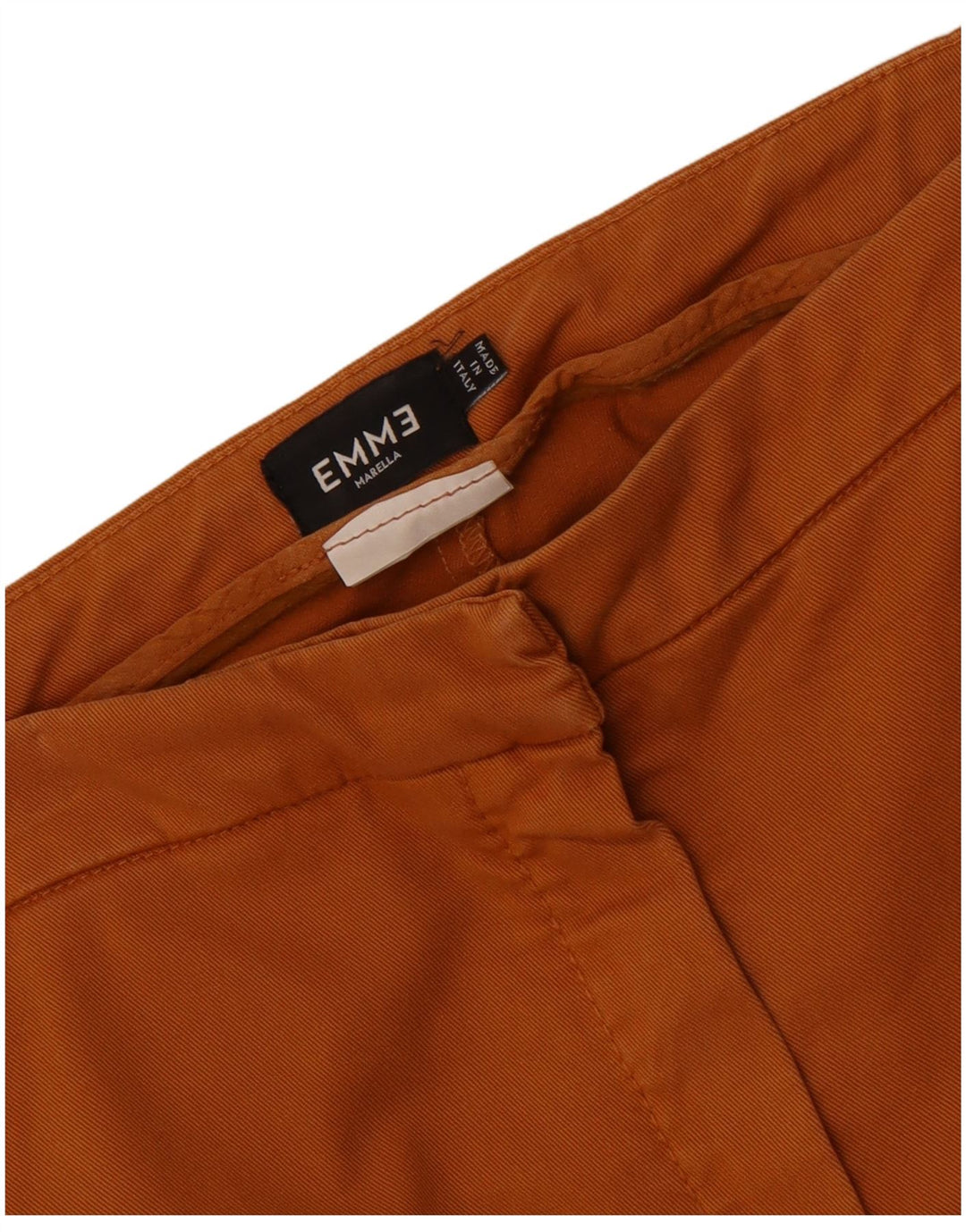 Marella Calça feminina EMME Bootcut Chino W30 L26 laranja
