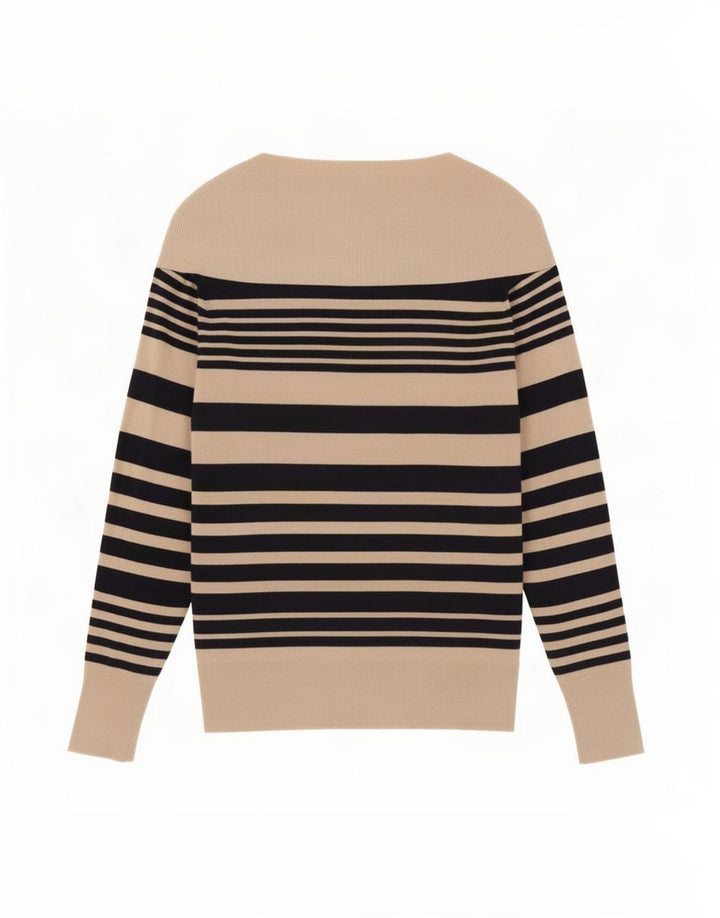 Suéter feminino Marks & Spencer com gola redonda Reino Unido 14 médio azul marinho