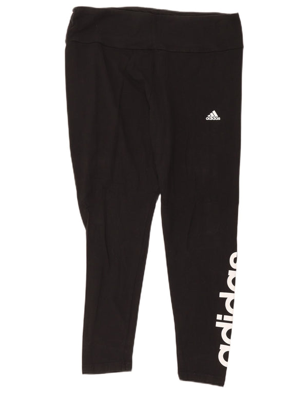 Leggings Adidas Feminino UK 20/22 XL Algodão Preto