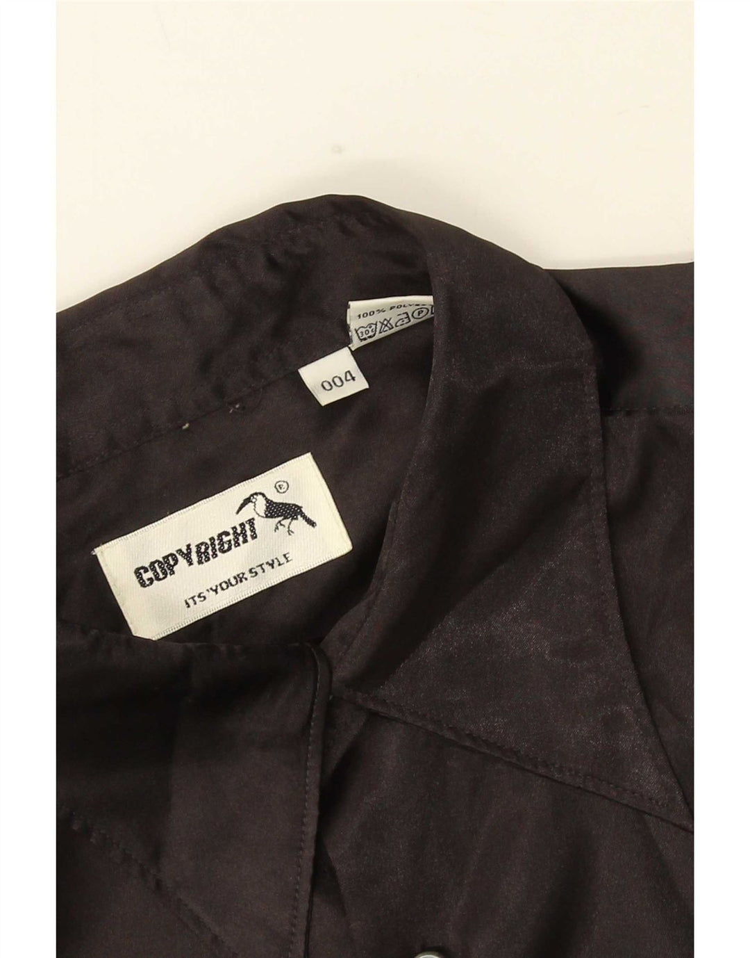 Camisa masculina vintage grande poliéster preto