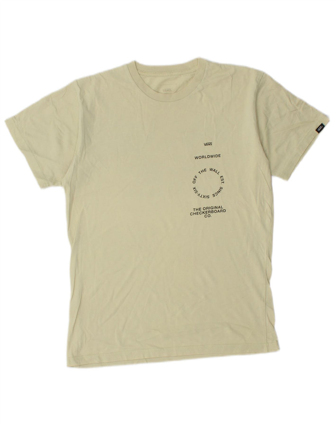 Camiseta masculina Vans Classic Fit Graphic pequena amarela