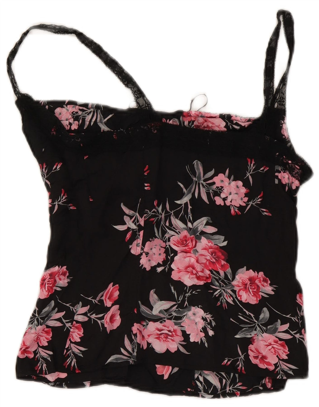 Top espartilho feminino Max & Co. Reino Unido 12 médio preto floral