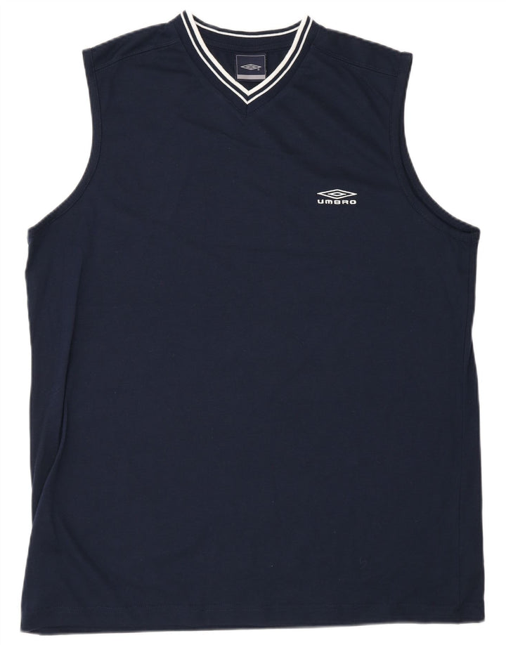 Camiseta masculina Umbro Top XL azul marinho poliéster