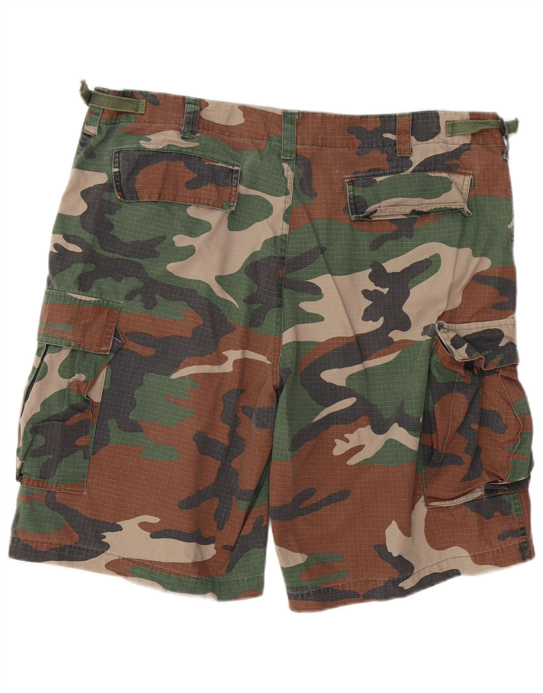 Shorts cargo masculino VINTAGE 2XL W42 algodão camuflado cáqui