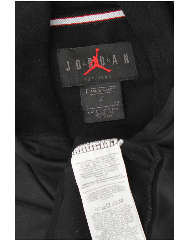 Jordan Mens Standard Fit Hoodie Jumper Pequeno Poliéster Preto