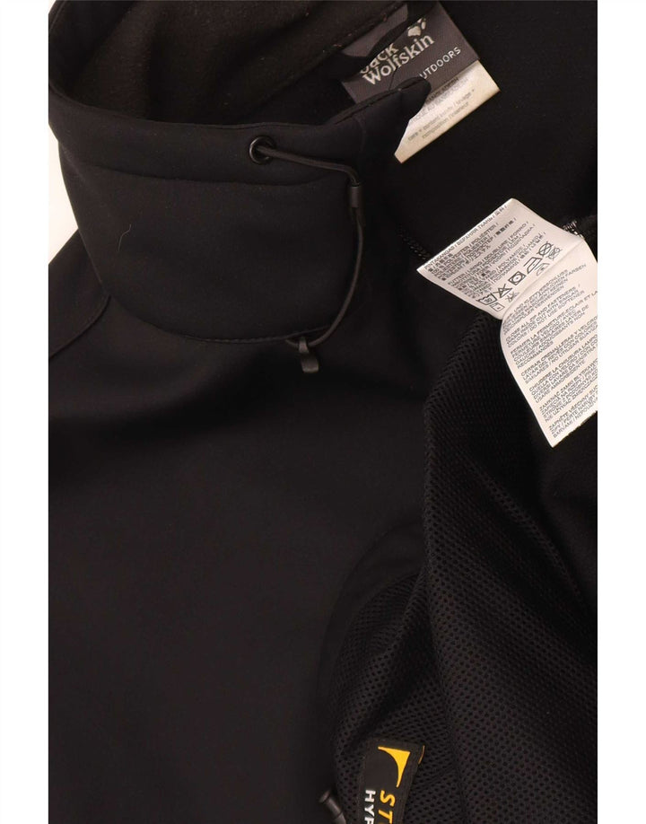 Jaqueta corta-vento masculina Jack Wolfskin Reino Unido 48 2XL poliéster preto