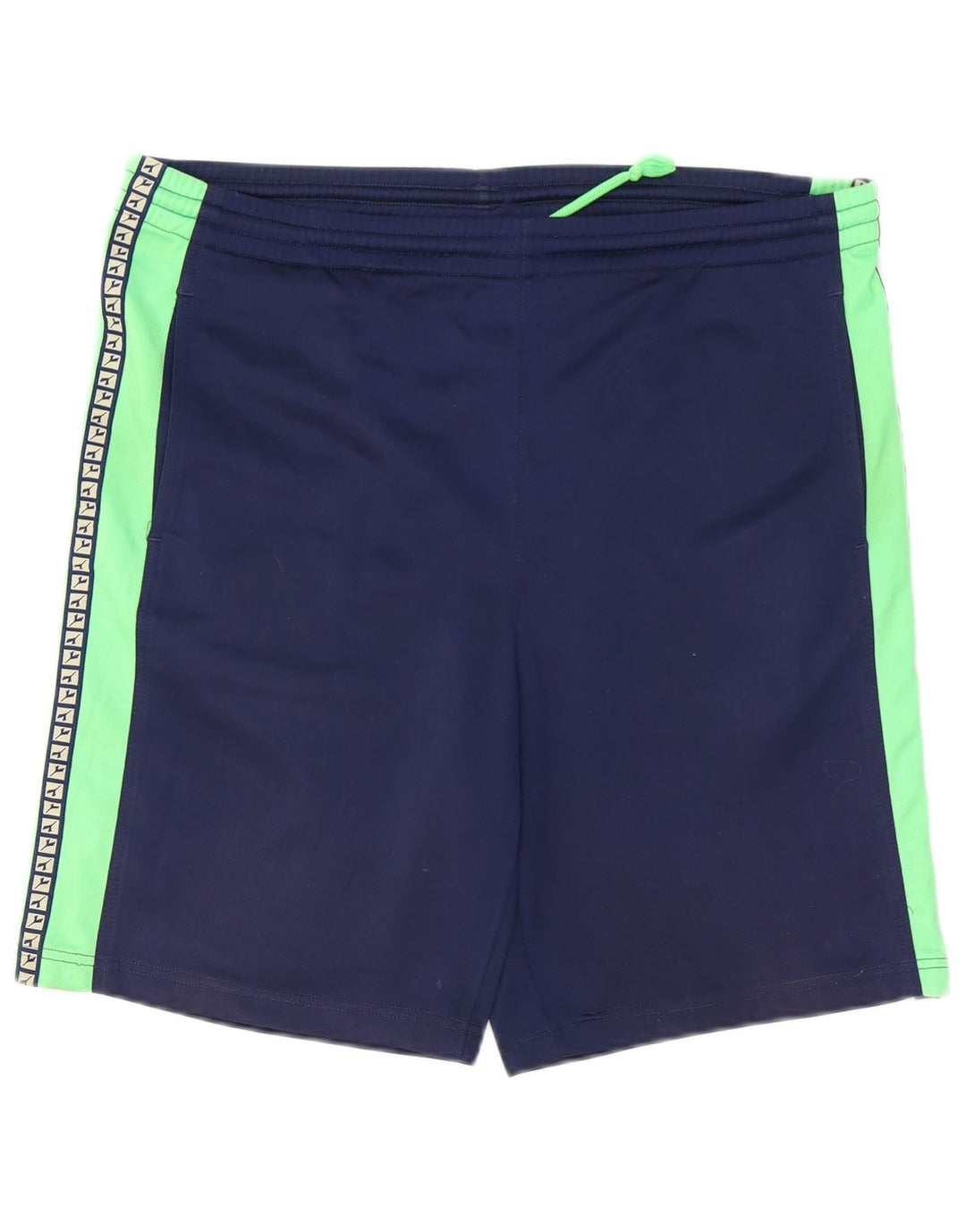 Shorts esportivos gráficos masculinos Diadora grande poliéster colorblock azul marinho
