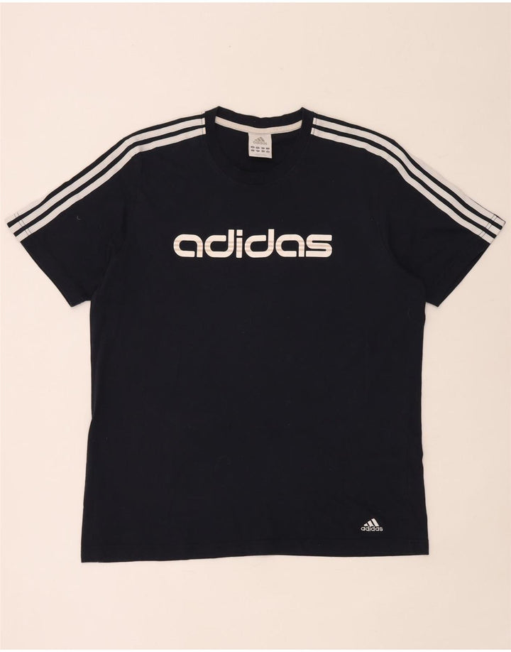Camiseta Adidas Masculina Graphic Top Grande Azul Marinho