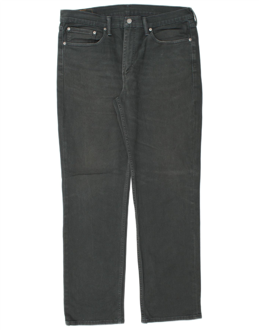 LEVI'S Masculino 514 Straight Jeans W36 L32 Algodão Preto