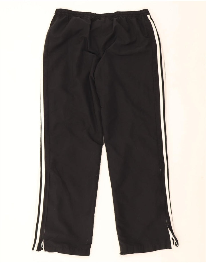 Calça de treino feminina Adidas UK 16/18 grande poliéster preto