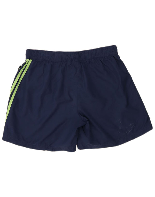 Shorts esportivos femininos Adidas UK 18 XL azul marinho poliéster