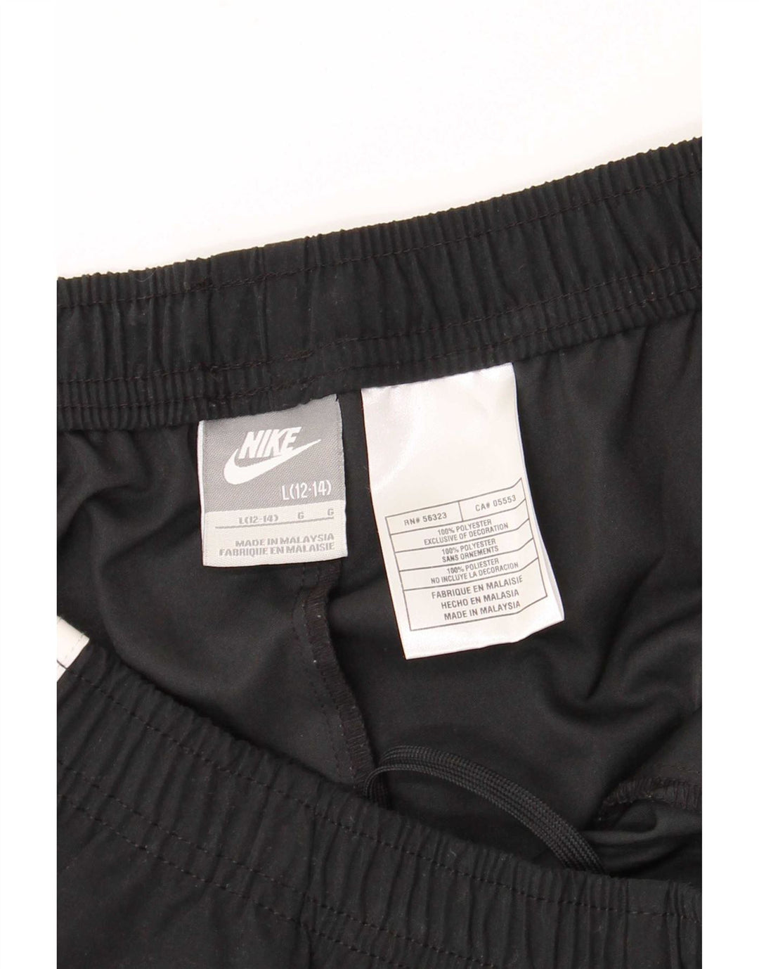 Calça de treino Nike feminina Capri EUA 12/14 grande bloco colorido preto