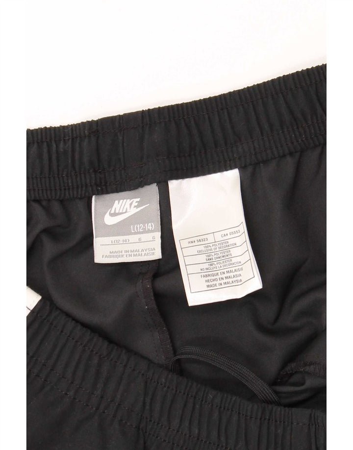 Calça de treino Nike feminina Capri EUA 12/14 grande bloco colorido preto