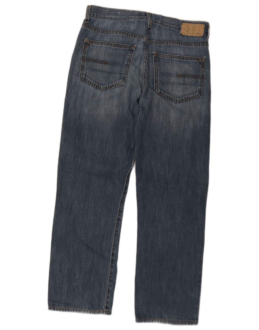Calça jeans reta feminina Calvin Klein W30 L30 algodão azul