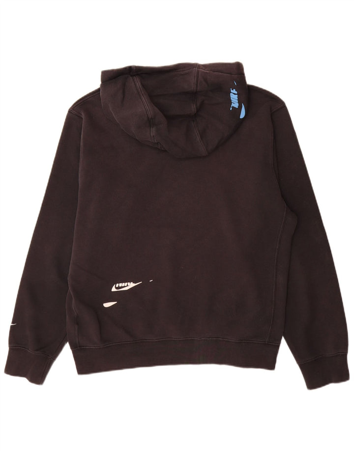 Nike Mens Hoodie Jumper Médio Algodão Preto