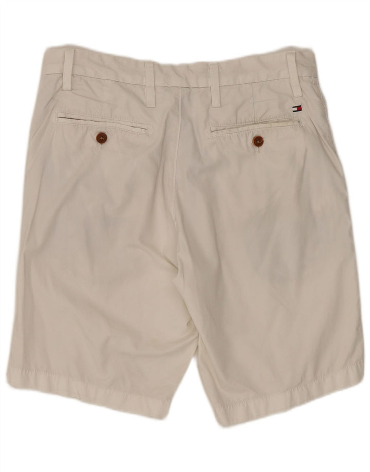 TOMMY HILFIGER Masculino Brooklyn Chino Shorts W30 Médio Algodão Branco