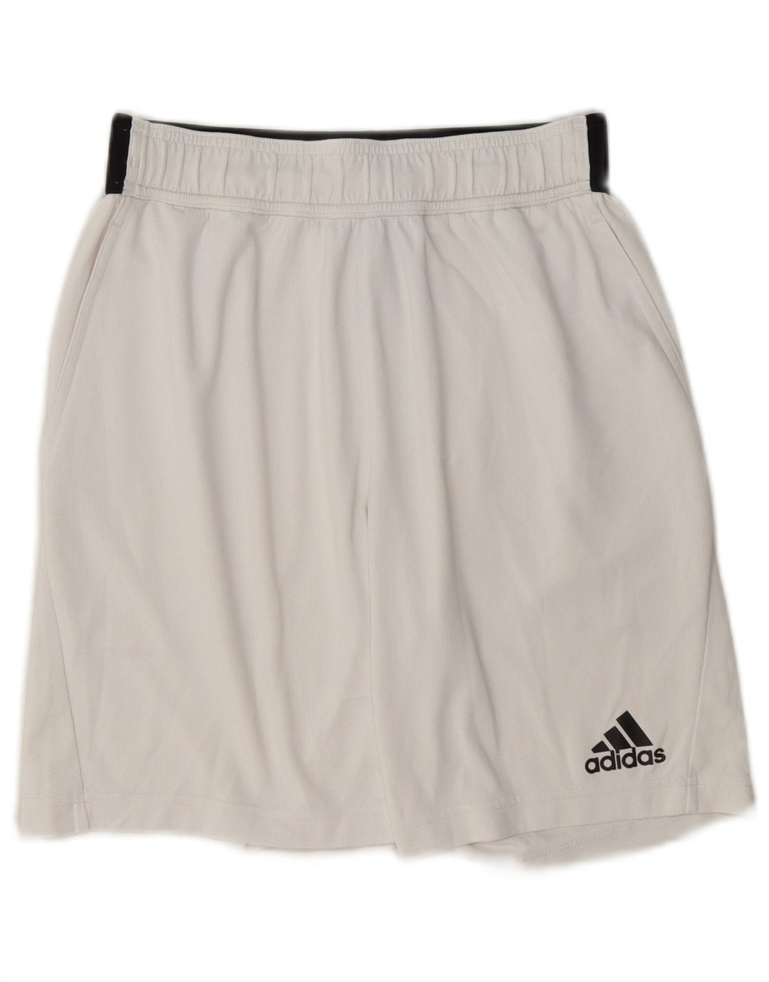 Adidas Mens Climachill Sport Shorts Pequeno Poliéster Colorblock Branco