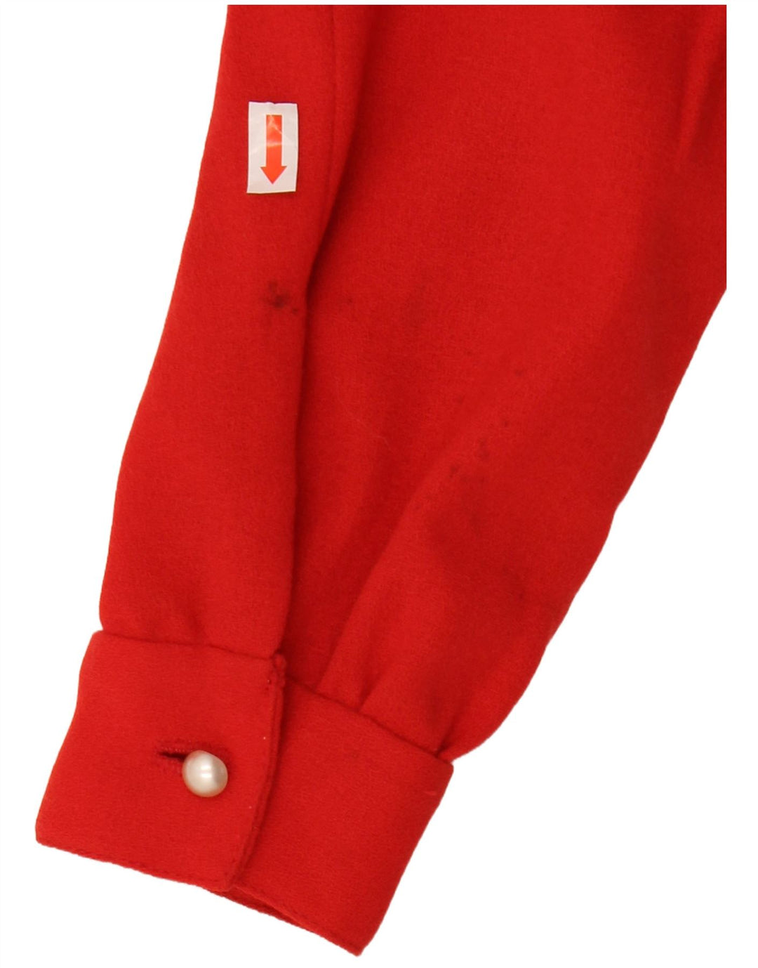 Blusa feminina vintage VINTAGE UK 12 vermelho médio