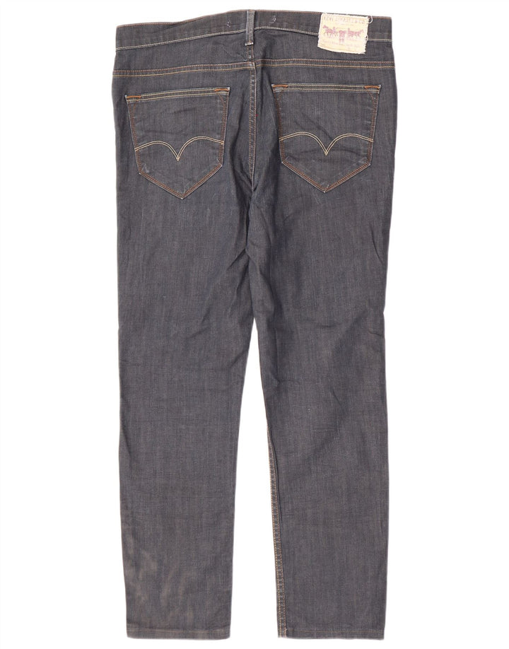 Levi's Masculino 519 Slim Jeans W36 L29 Azul Marinho Algodão