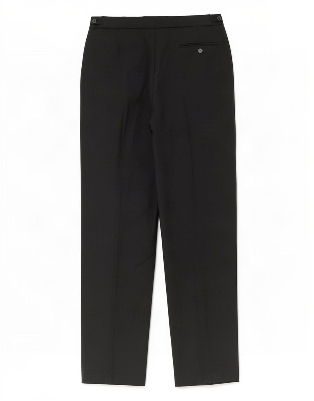 Calça masculina de terno reto Marks & Spencer W34 L35 poliéster preto
