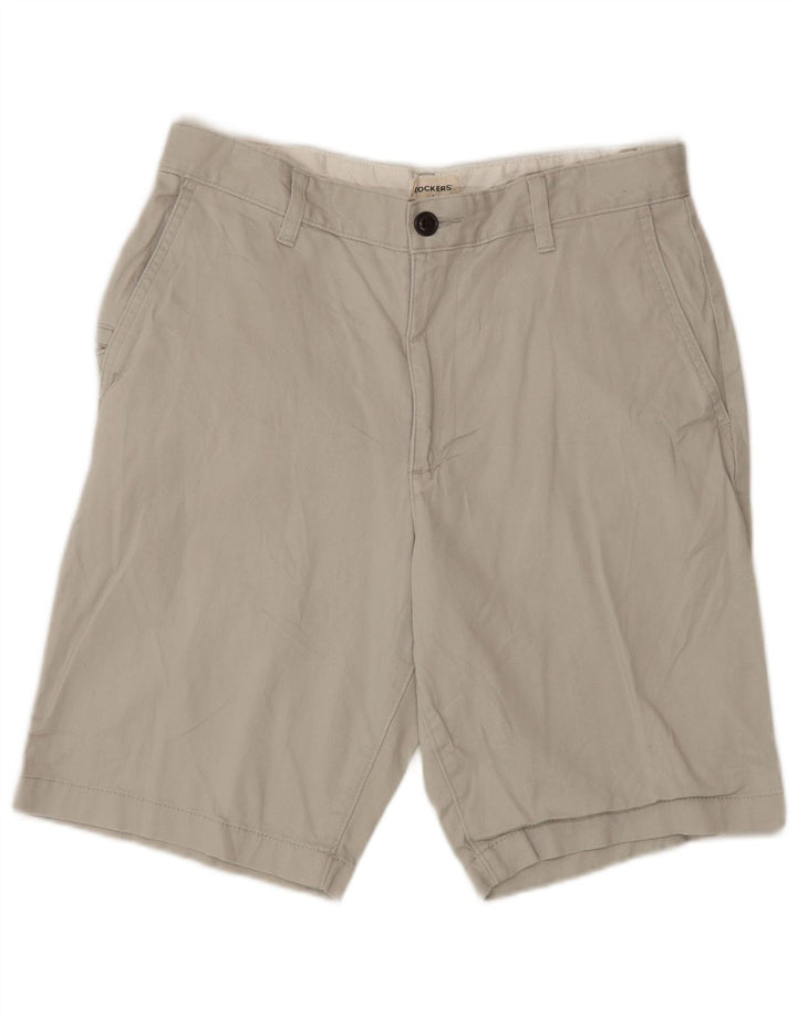 Dockers Mens Cargo Shorts W30 Algodão Bege Médio