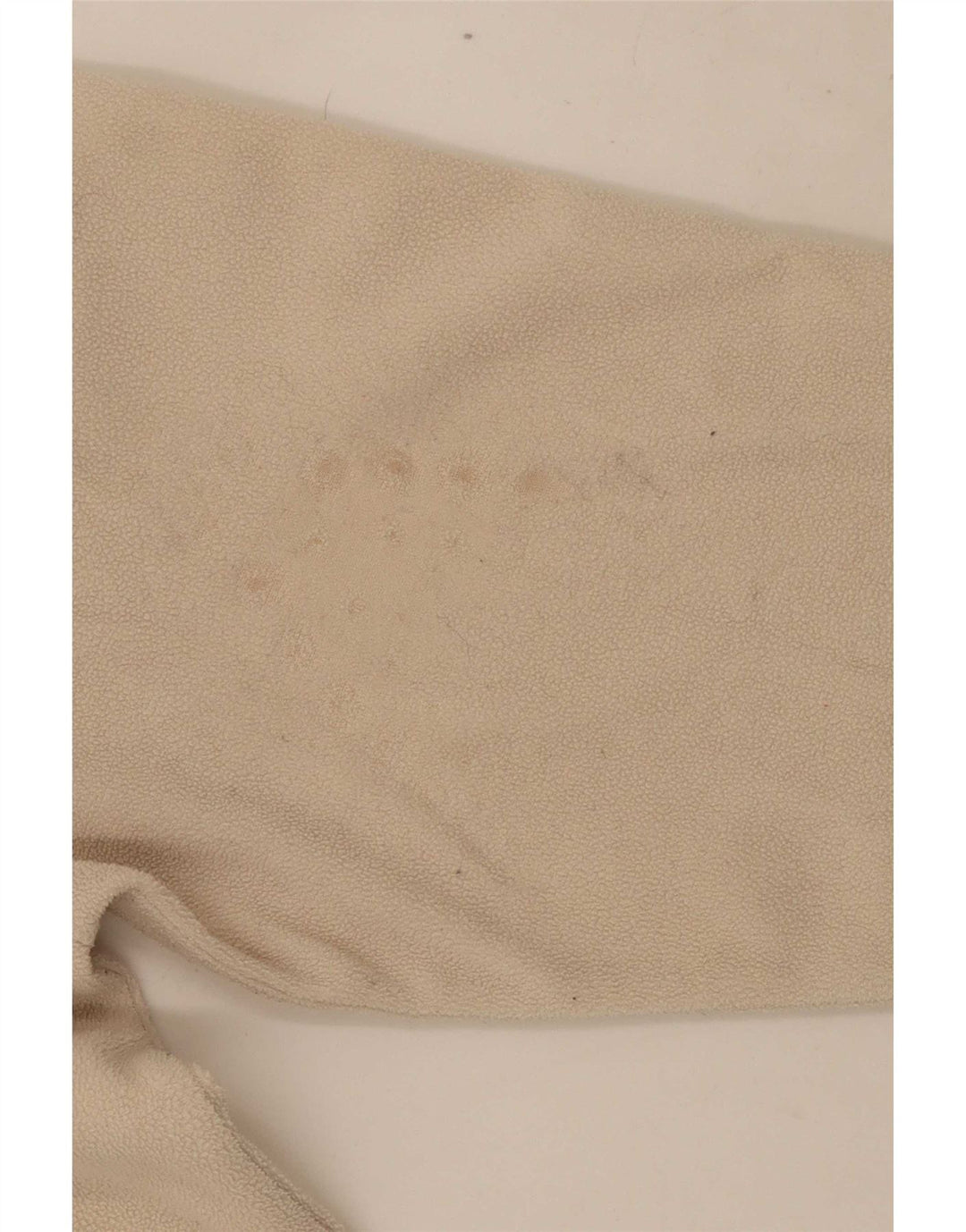 Jumper de lã feminino com zíper e gola Asics UK 16 grande poliéster branco