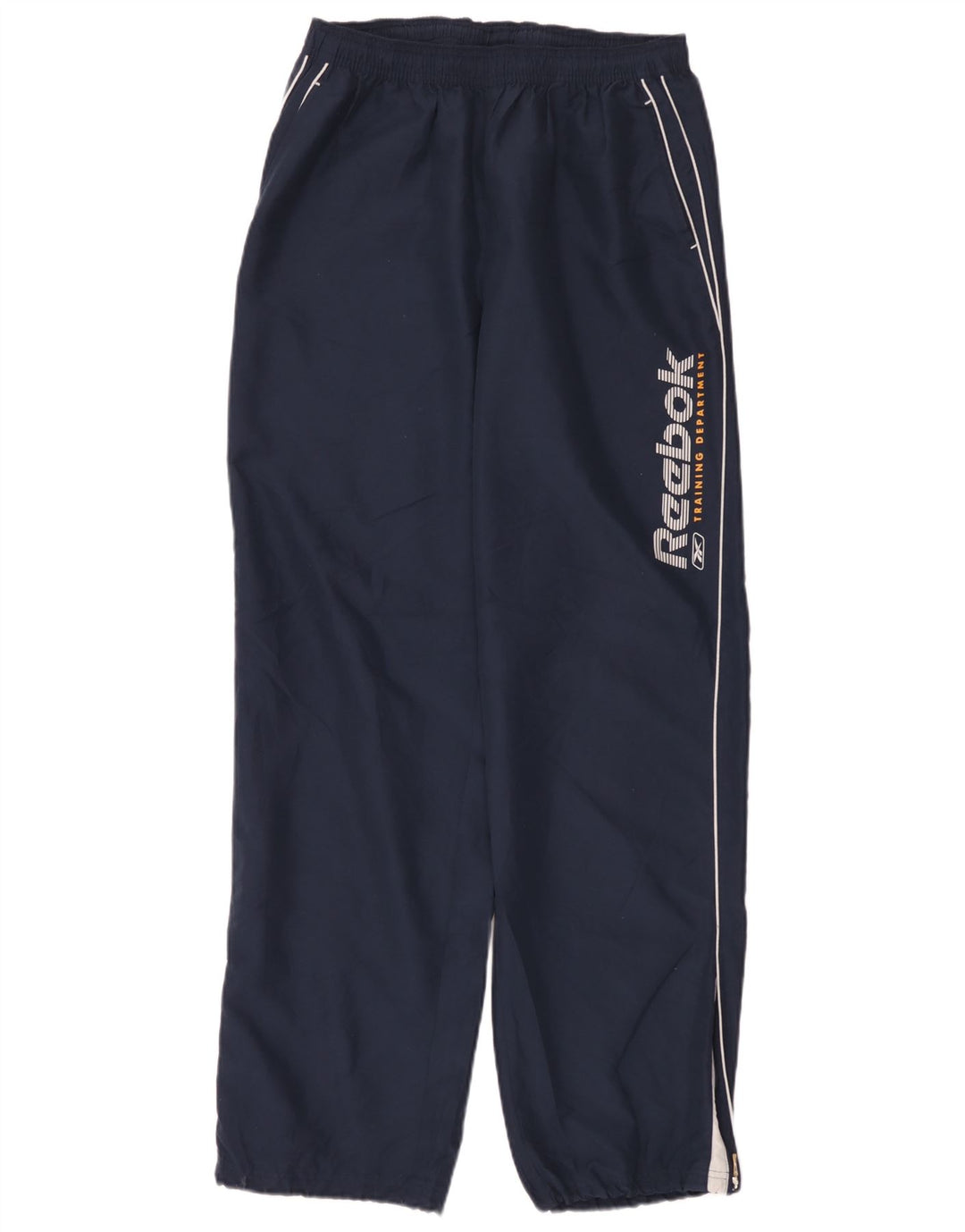 Calça de treino masculina Reebok Graphic grande poliéster azul marinho