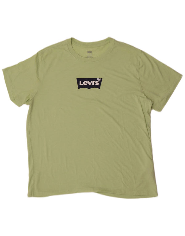 Levi's Mens Standard Graphic T-Shirt Top XL Green Polyester