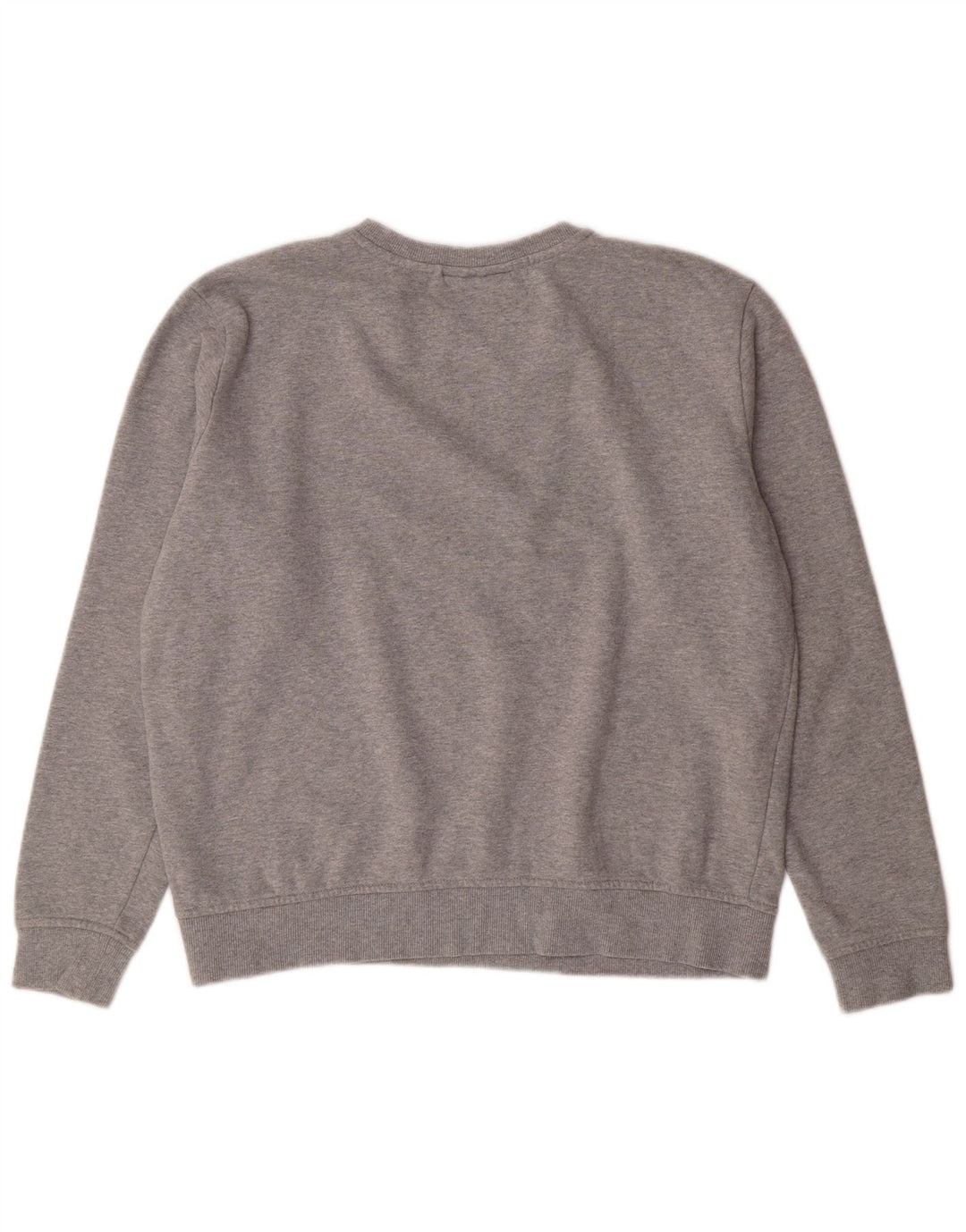 FILA moletom feminino jumper UK 16 grande algodão cinza