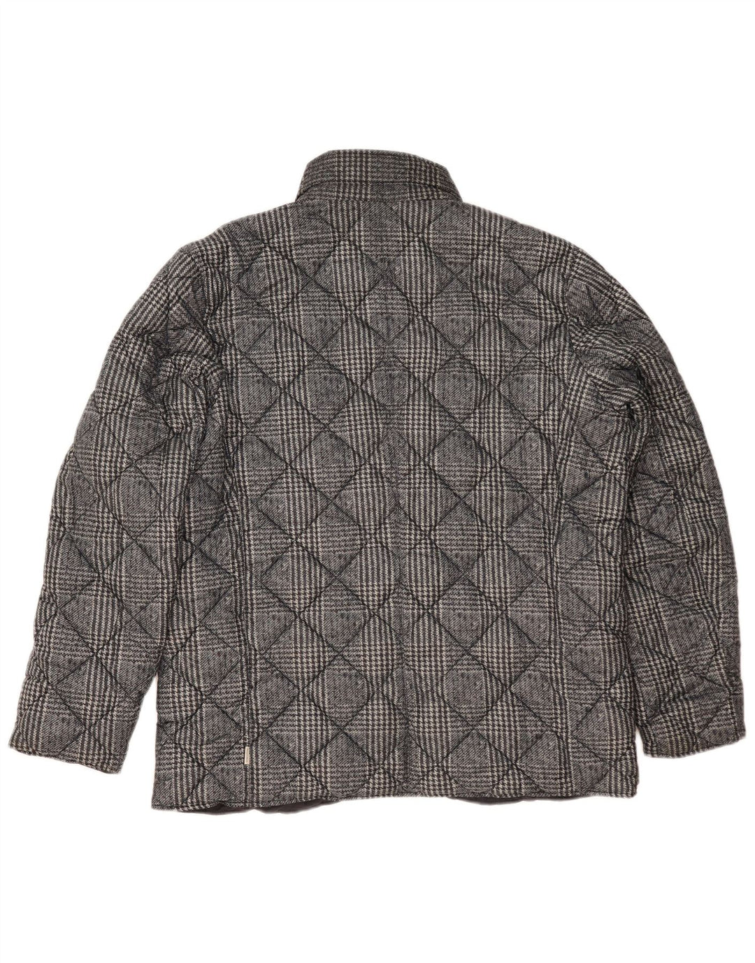 Jaqueta acolchoada reversível masculina Henry Cottons UK 42 XL azul marinho