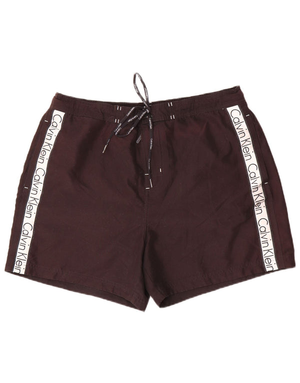 Calções de banho masculinos Calvin Klein Graphic XL preto colorblock poliéster