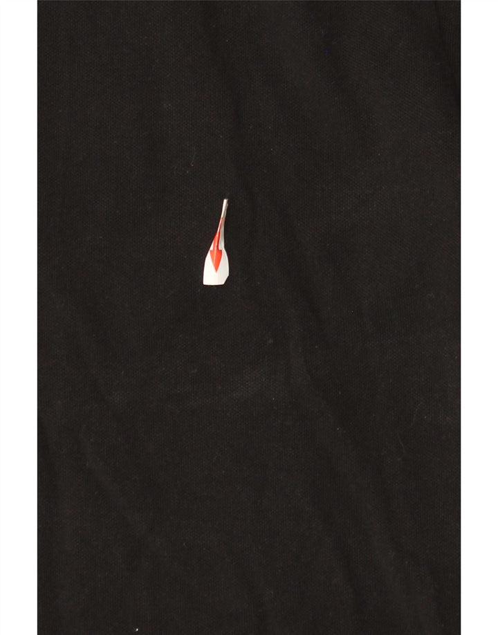 Camisa polo masculina Jack & Jones grande algodão preto