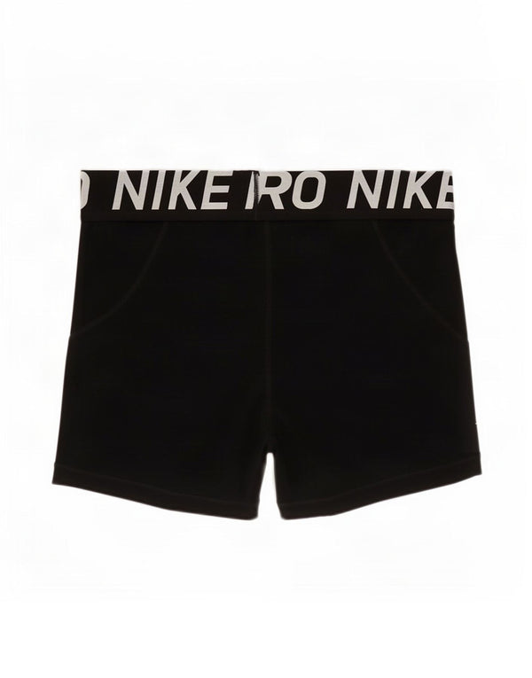 Shorts esportivos gráficos femininos Nike UK 8 pequenos pretos