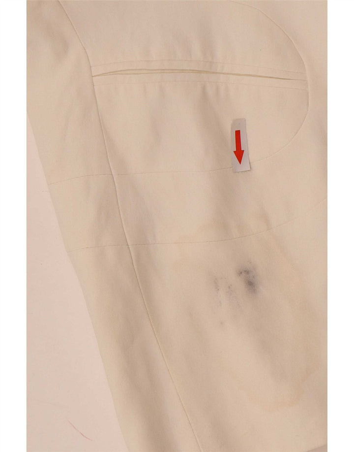 Jaqueta blazer feminina Karen Millen com 1 botão Reino Unido 12 médio off white acetato