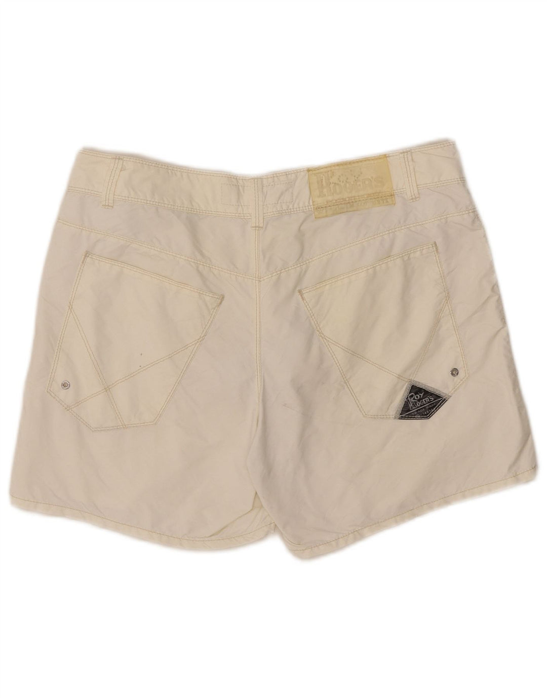 Roy Rogers Shorts feminino casual IT 48 XL W34 branco poliamida