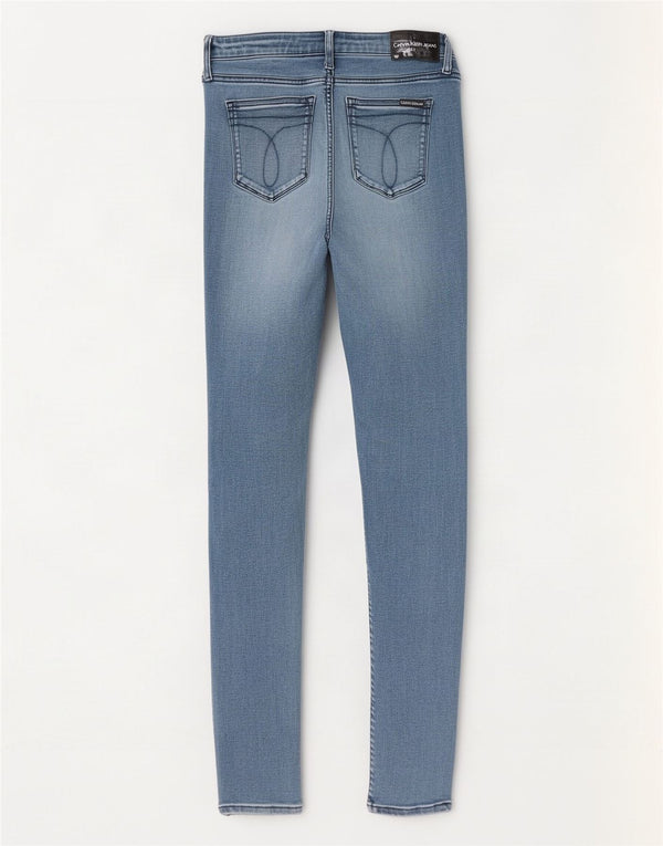 Calvin Klein Jeans Skinny Feminino W30 L32 Azul Algodão