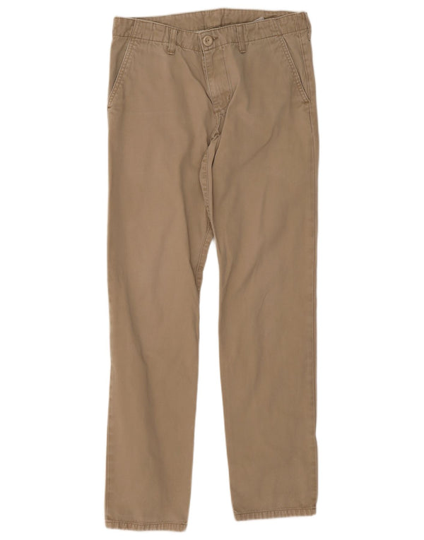 Carhartt Mens Slim Chino Calças W31 L32 Algodão Bege