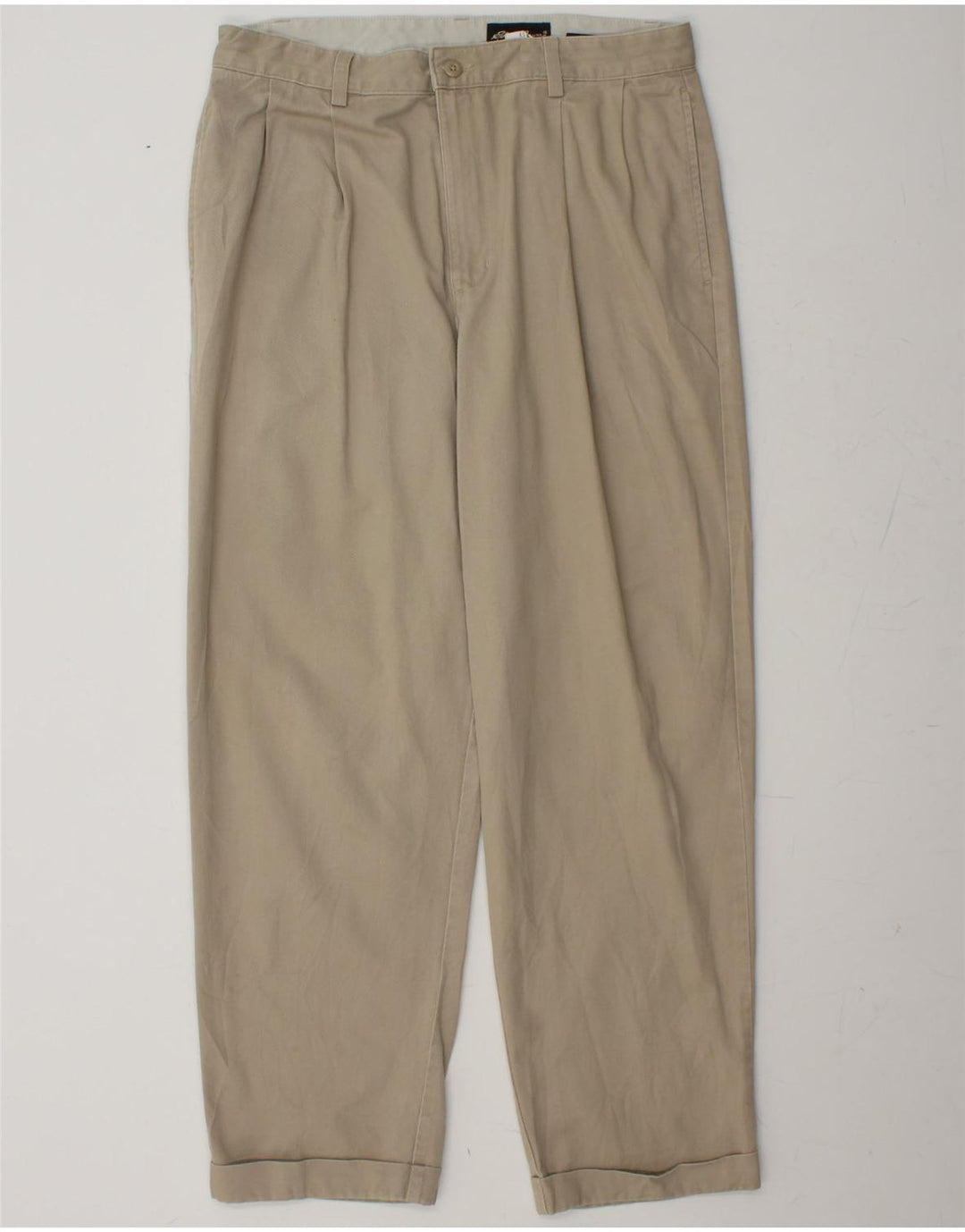 EDDIE BAUER Mens Classic Pegged Chino Trousers W34 L29 Beige Cotton Vintage Eddie Bauer and Second-Hand Eddie Bauer from Messina Hembry 