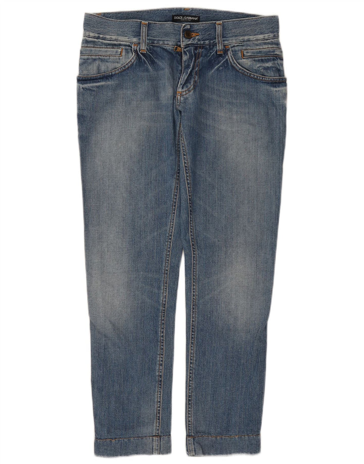 Jeans retos femininos DOLCE & GABBANA Reino Unido 12 médio W30 L28 azul