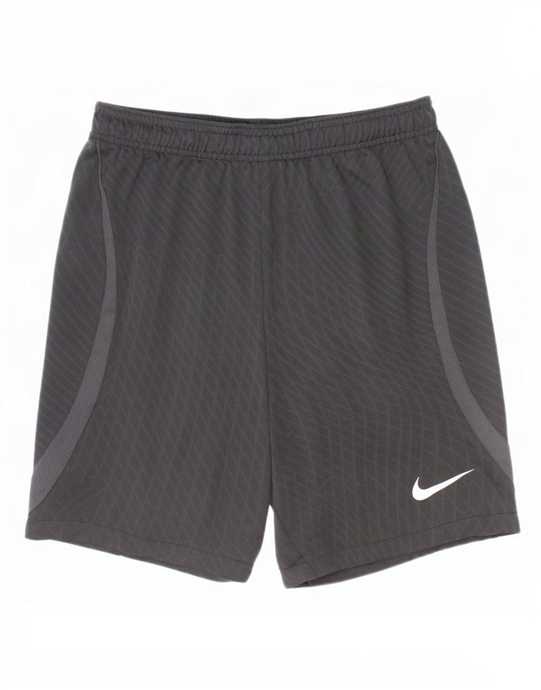 Shorts esportivos Nike Boys Dri Fit 12-13 anos, grande, preto, xadrez, poliéster